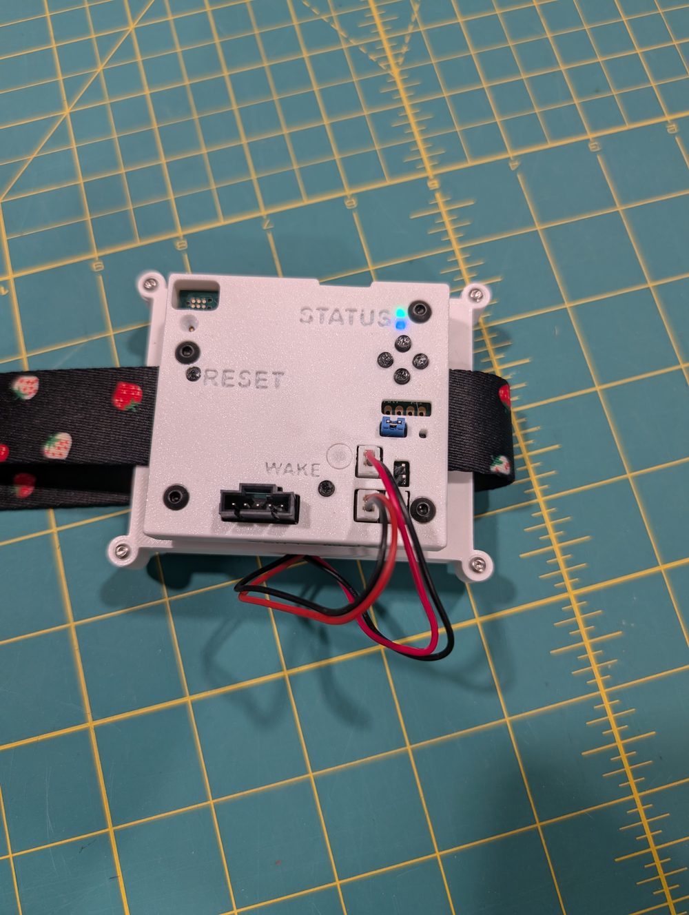 The compute pack turned over with the battery cables connected