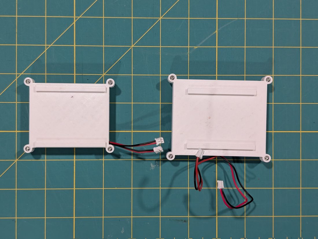The Small (left) and Big (right) battery packs